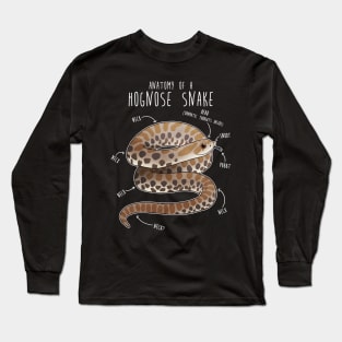 Anatomy of a Hognose Snake Long Sleeve T-Shirt